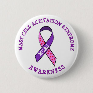 MCAS Mast Cell Activation Syndrome Awareness 2 Inch Round Button