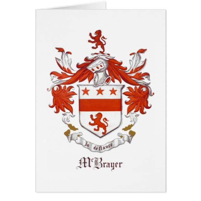 McBrayer Coast of Arms Card (Front)
