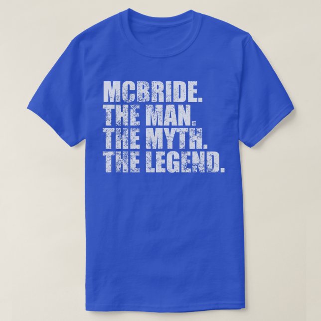 McbrideMcbride Family name Mcbride last Name Mcbri T-Shirt (Design Front)
