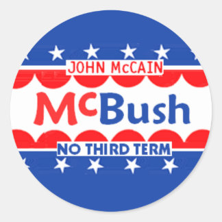 McBUSH NO THIRD TERM Sticker