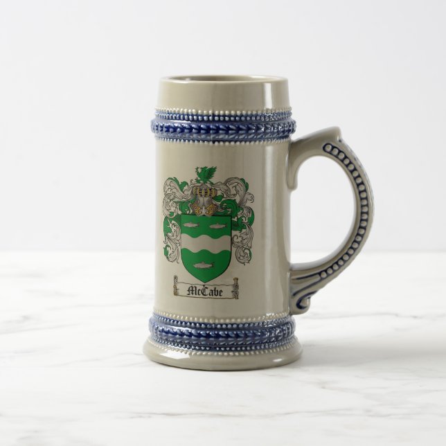 McCabe Coat of Arms Stein / McCabe Crest Stein (Right)