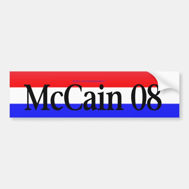 McCain 08 Bumper Sticker (Front)