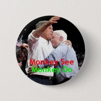 McCain Bush Hug Button