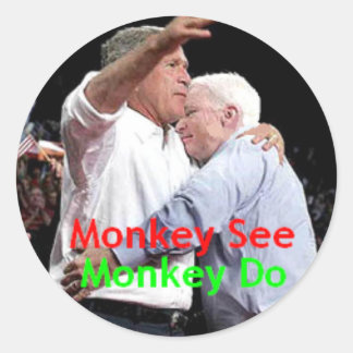 McCain Bush Hug Sticker
