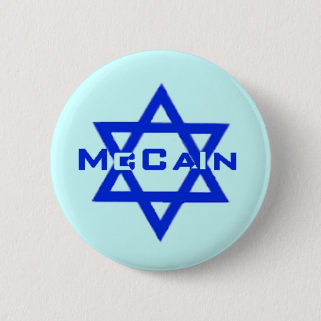 McCain JEWISH Button (Front)