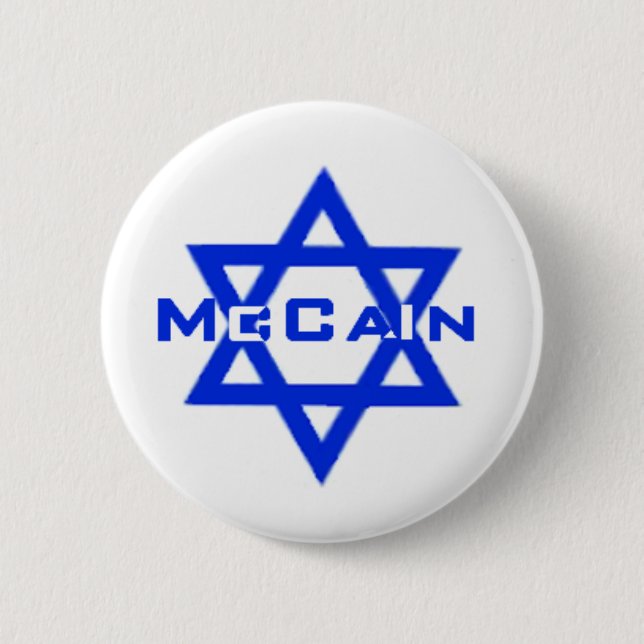 McCain JEWISH Button (Front)