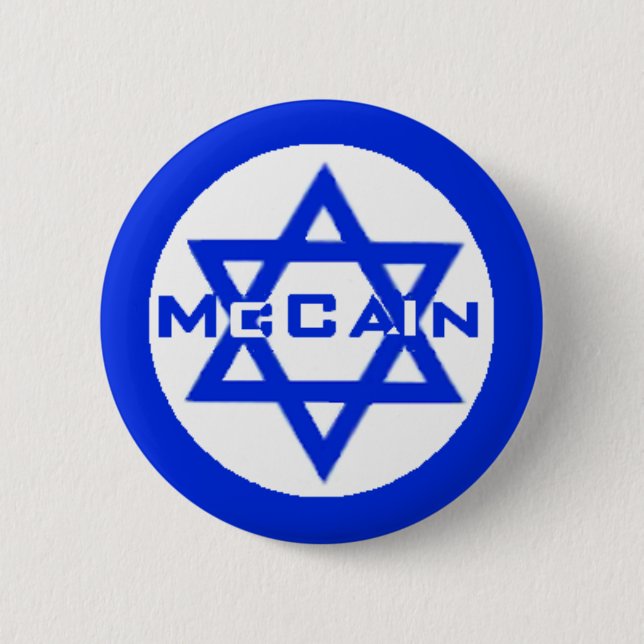 McCain JEWISH Button (Front)