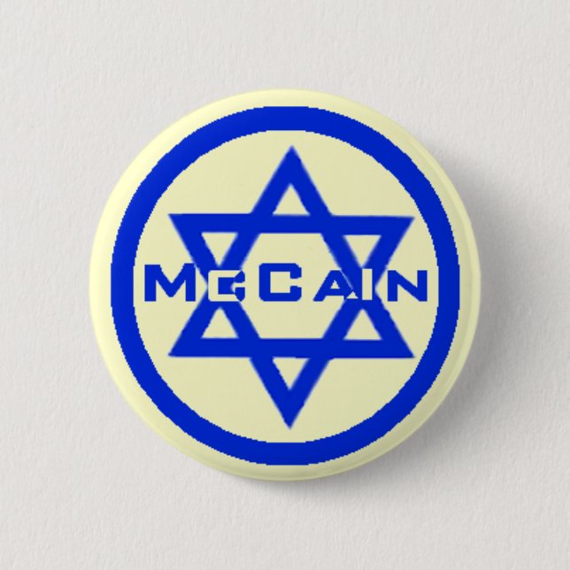 McCain JEWISH Button (Front)