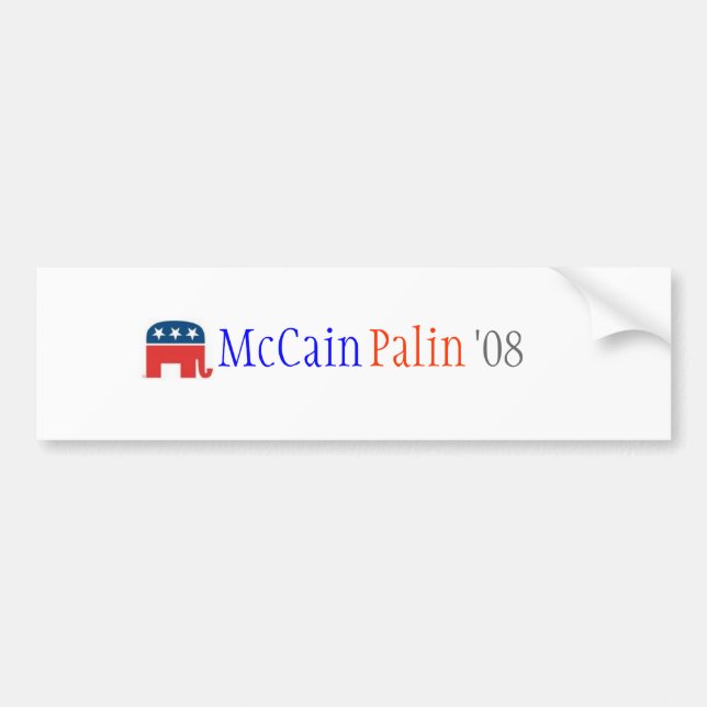 McCain & Palin '08 Bumper Sticker (Front)