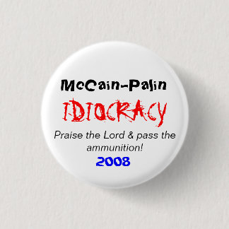 McCain/Palin 1 Inch Round Button