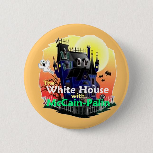 McCain Palin HALLOWEEN Button (Front)
