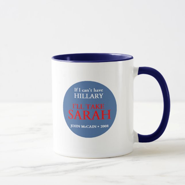 McCain Palin HILLARY Mug (Right)