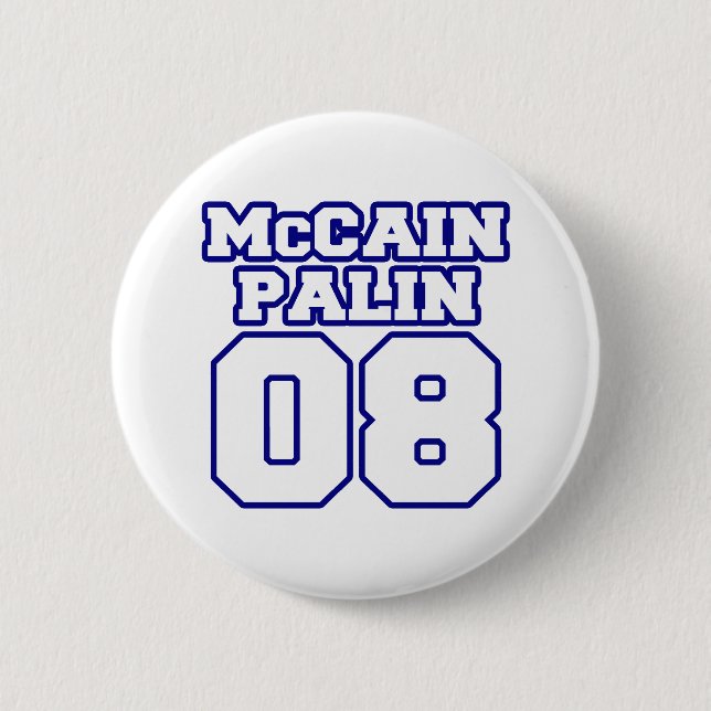 McCain Palin Jersey 2 Inch Round Button (Front)