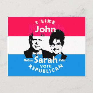 McCain Palin Postcard