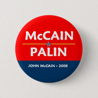 McCain Palin Pres VP Button