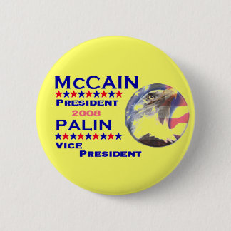 McCain Palin Pres VP Button