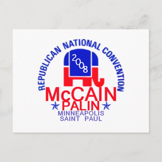 McCain Palin RNC Postcard (Front)
