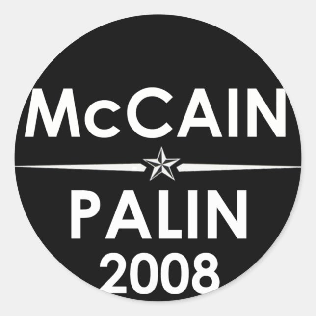 McCain - Sticker Palin 2008 (Devant)