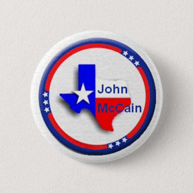 McCain TEXAS Button (Front)