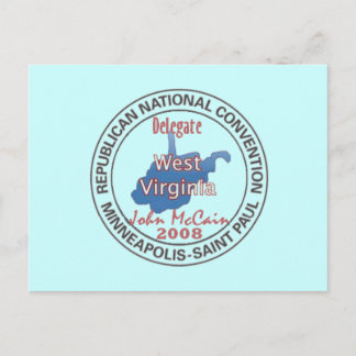 McCAIN WV RNC Postcard