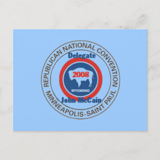 McCain WYOMING RNC Postcard