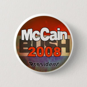 McCainBush 2 Inch Round Button