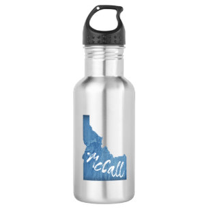 McCall Idaho Wood Grain 532 Ml Water Bottle