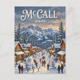 McCall Winter Carnival Idaho Postcard
