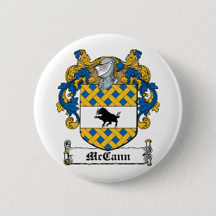 McCann Family Crest 2 Inch Round Button