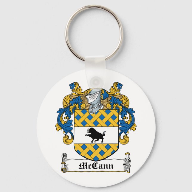 McCann Family Crest Keychain (Front)