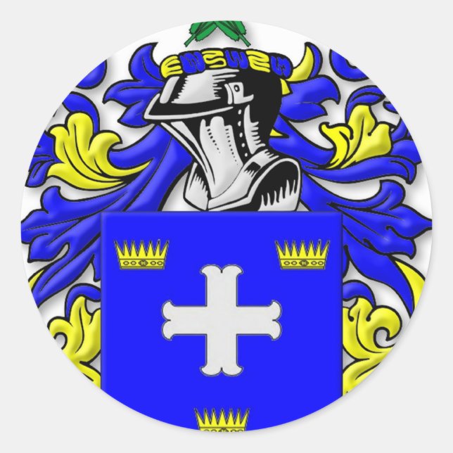 McCarter Coat of Arms Classic Round Sticker (Front)