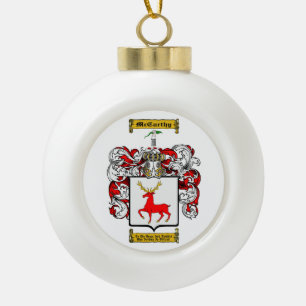 McCarthy Ceramic Ball Christmas Ornament