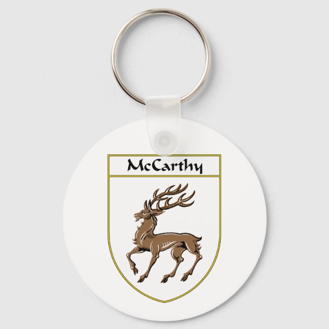 McCarthy Coat of Arms/Family Crest Keychain (Front)