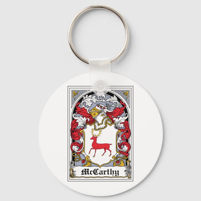 McCarthy Family Crest Keychain (Front)