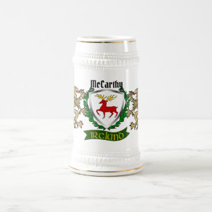McCarthy Irish Shield Beer Stein