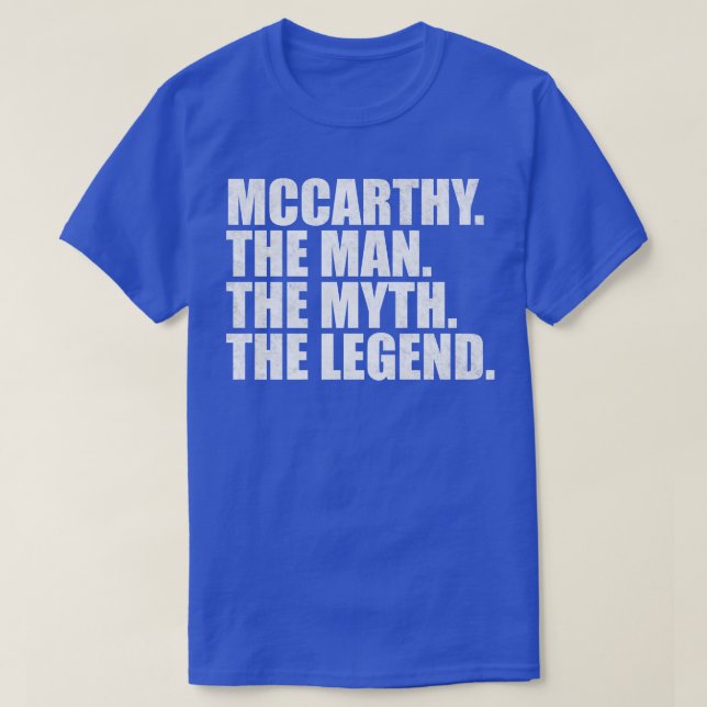 MccarthyMccarthy Family name Mccarthy last Name Mc T-Shirt (Design Front)
