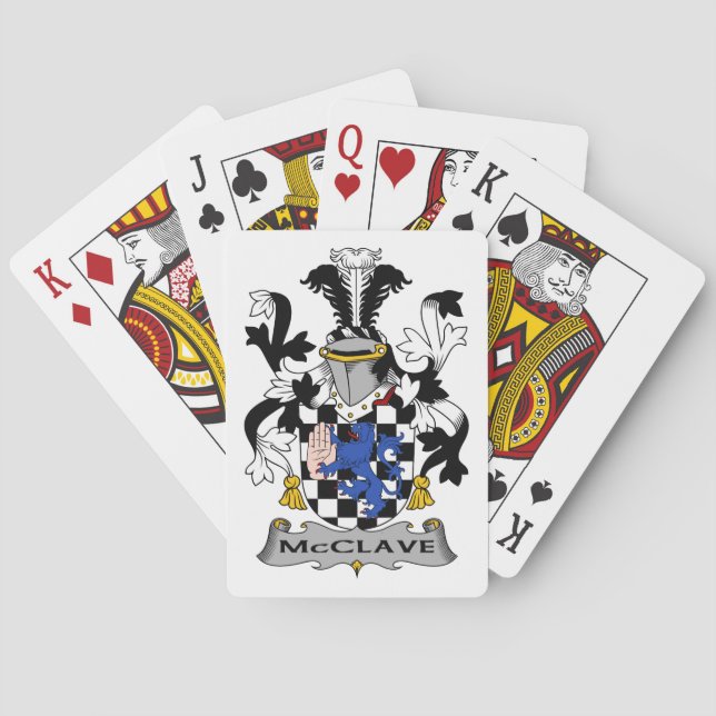McClave Family Crest Playing Cards (Back)