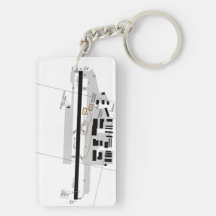 McClellan-Palomar Airport chart / taxi diagram Keychain