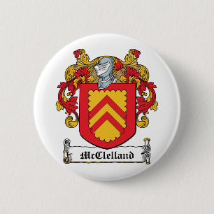 McClelland Family Crest 2 Inch Round Button