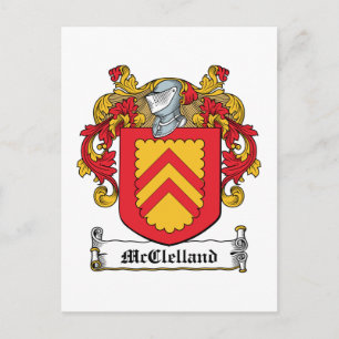McClelland Family Crest Postcard