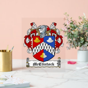 McClintock Family Crest Acrylic Sign