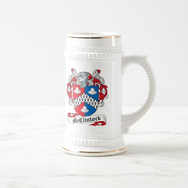 McClintock Family Crest Beer Stein (Right)