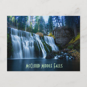 McCloud Middle Falls Postcard