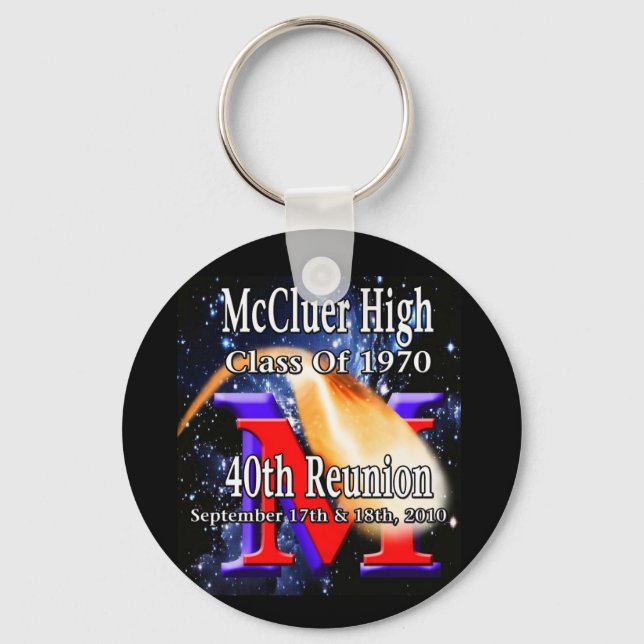McCluer High Class of '70 40th Reunion keychain (Front)
