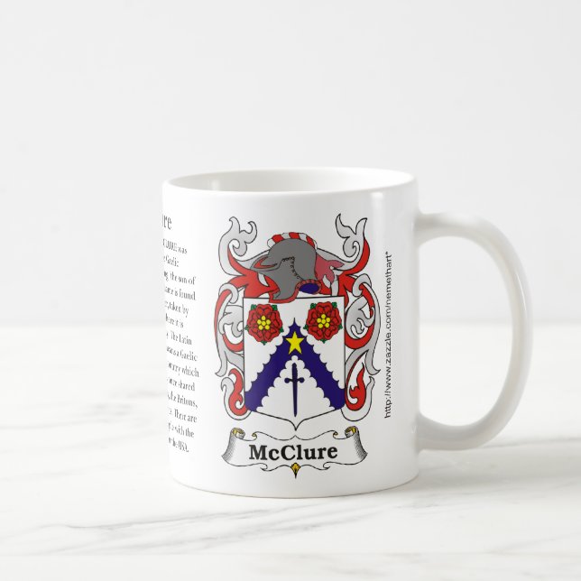 McClure, the origin, meaning and the crest Coffee Mug (Right)