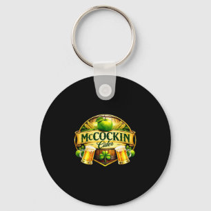 Mccockin cider mccain funny st patrick’s day humou keychain