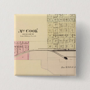 McCook, Nebraska 2 Inch Square Button
