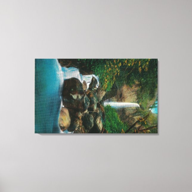 McCord Creed Falls on Columbia River Canvas Print (Front)