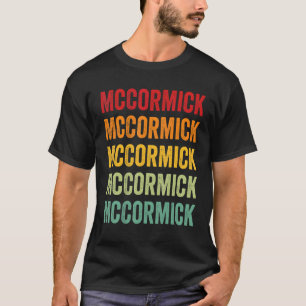 McCormick County South Carolina Rainbow Text Desig T-Shirt
