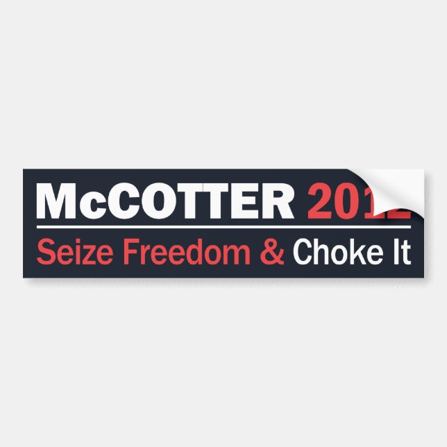 McCotter Seize Freedom Bumper Sticker (Front)